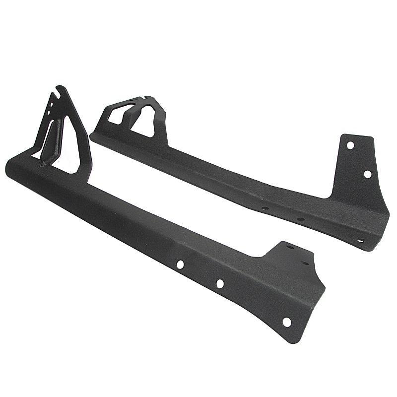 52" 5D-Series Straight LED Light Bar&Windshield Mounting Brackets For Jeep Wrangler JK 2007~2017