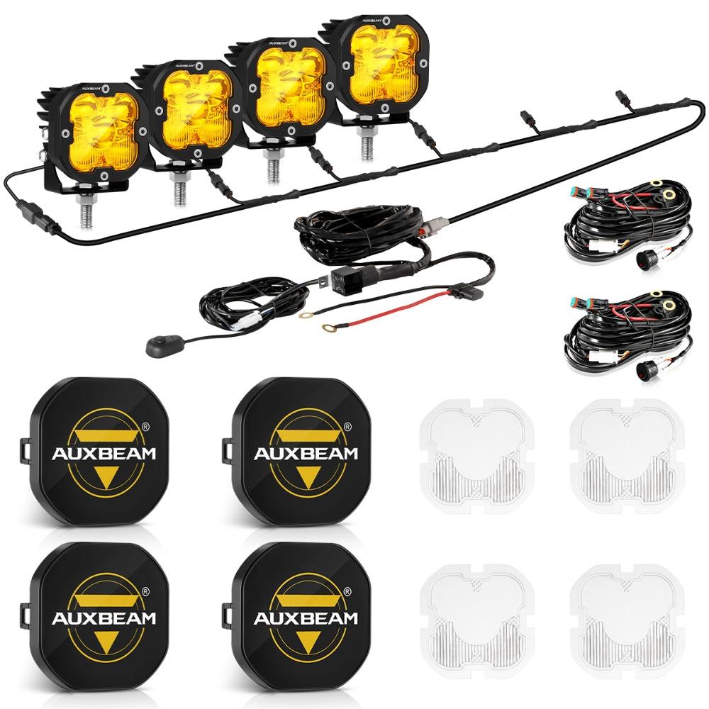 XP-ULTRA Series 3 Inch 80W Combo Beam LED Pods Amber&White Offroad Lights - Auxbeam  – éclairage LED auto