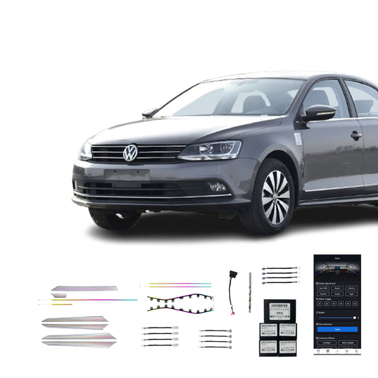 مصابيح إضاءة محيطية داخلية للسيارة من طراز Magic Matrix Dot 24 من مصنع ساجيتار لعام 19-22 للبيع المباشر لسيارة فولكس فاجن ساجيتار