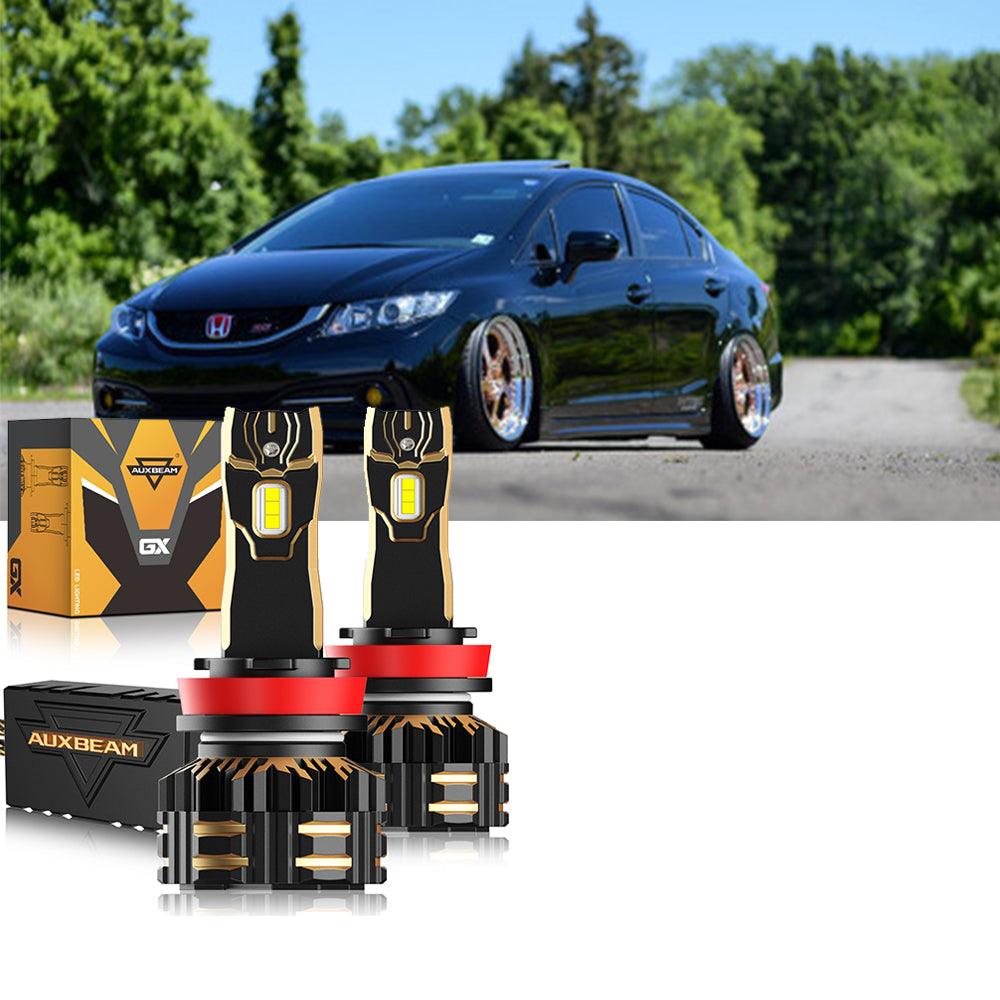 For 2014-2015 Honda Civic 9005 H11 9006 LED Headlight Bulbs Bundle - Auxbeam  – éclairage LED auto