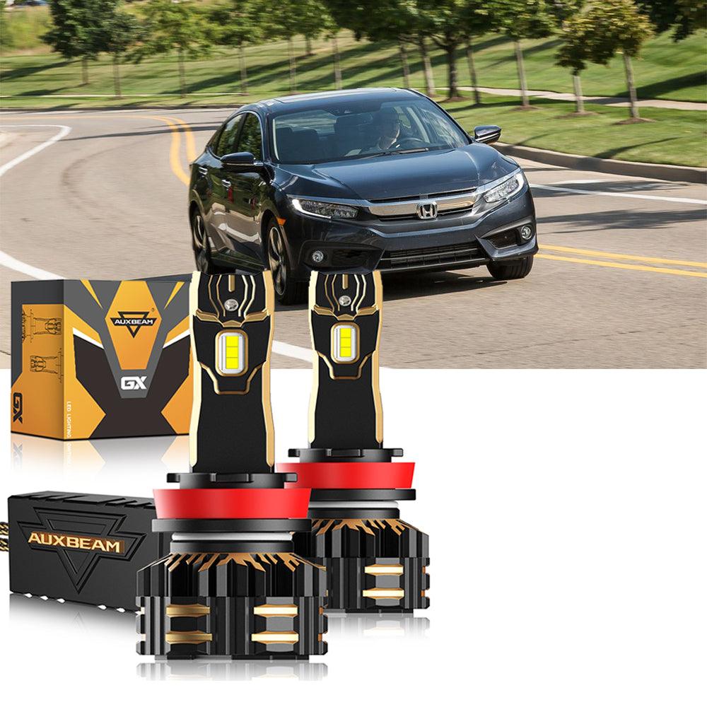 For 2016-2020 Honda Civic 9005 H11 LED Headlight Bulbs Bundle - Auxbeam  – éclairage LED auto