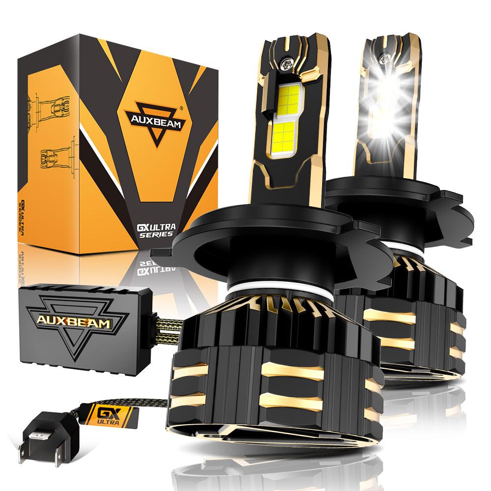 🆕H4 LED Headlight Bulbs 240W 40000LM GX-ULTRA Series 6500K Cool White | 2 Bulbs - Auxbeam  – éclairage LED auto
