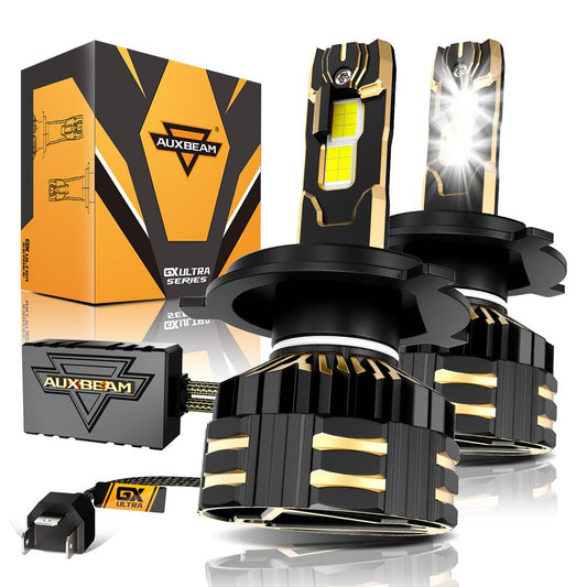 🆕H4 LED Headlight Bulbs 240W 40000LM GX-ULTRA Series 6500K Cool White | 2 Bulbs - Auxbeam  – éclairage LED auto