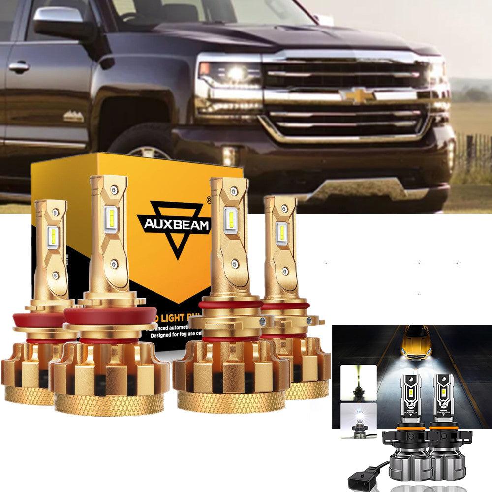 For 2007-2019 Chevrolet Silverado 2500 HD F-16 Plus Series Built-in Canbus Automotive Grade 14000LM LED Light Bulbs High Low Beam Bundle - Auxbeam  – éclairage LED auto