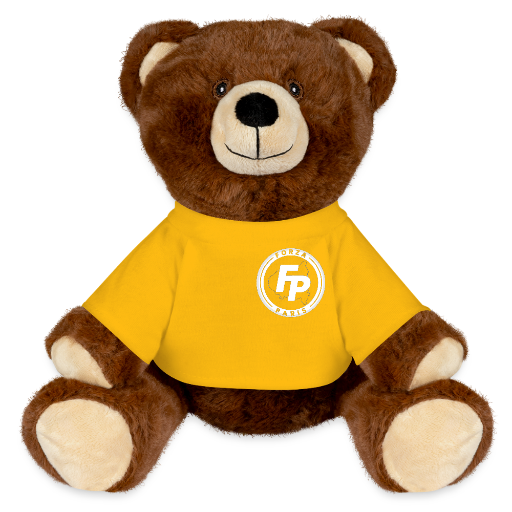 MiniFeet® RecycelBär® Teddy Bear Brown - sun yellow