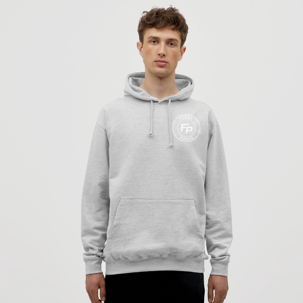 Sweat-shirt à capuche unisexe - gris clair chiné