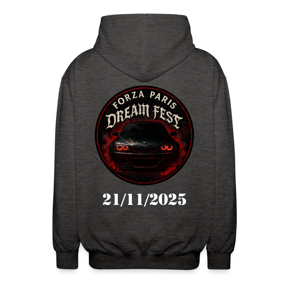 Veste à capuche unisexe - charbon