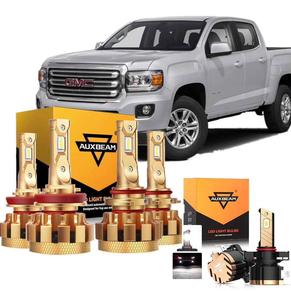 For 2015-2019 GMC Canyon F-16 Plus Series Built-in Canbus Automotive Grade 14000LM LED Light Bulbs High Low Beam Bundle - Auxbeam  – éclairage LED auto