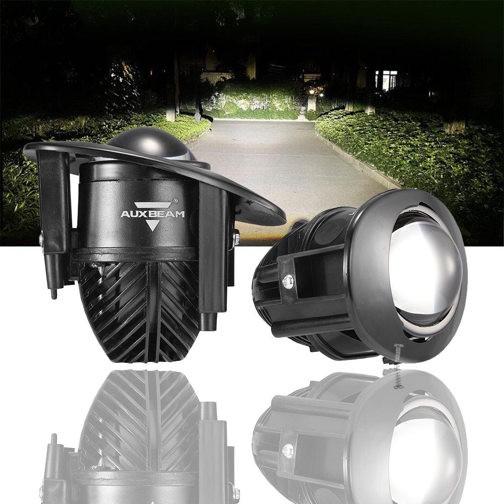 عدسة عرض ثنائية LED 70 واط، مقاس 2 بوصة، ضوء ضبابي عالي الوضوح 6000 كلفن، لسيارة تويوتا/هوندا | قطعتان/مجموعة