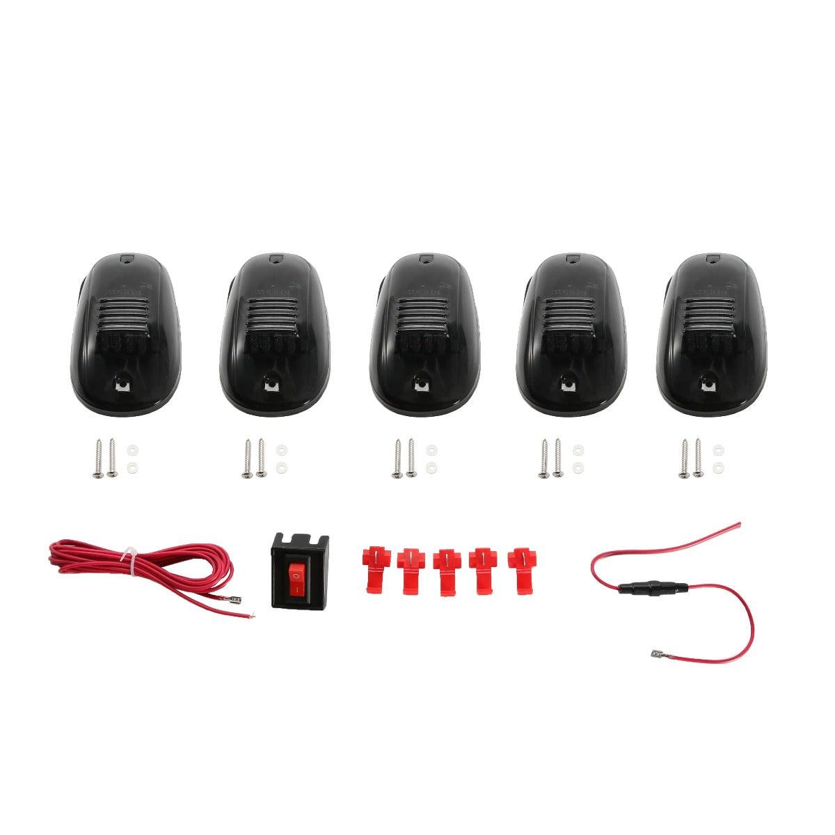 (5pcs/set) 12 LED Yellow Trailer Truck Roof Top Marker Light