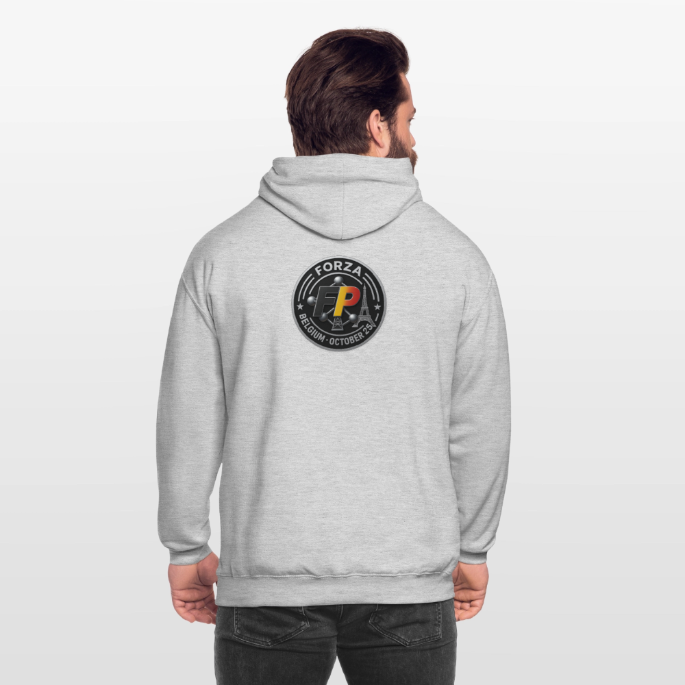 Sweat-shirt à capuche unisexe - gris clair chiné