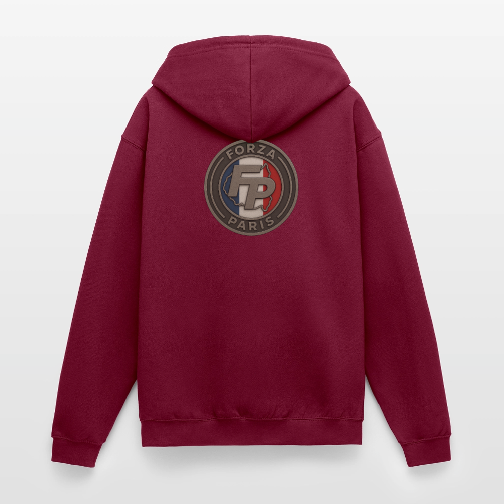 Veste à capuche unisexe - bordeaux