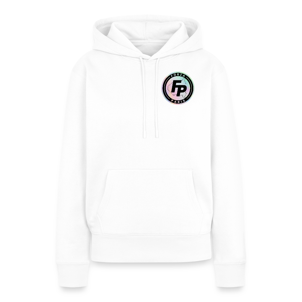 Sweat-shirt à capuche Premium pour femmes - blanc