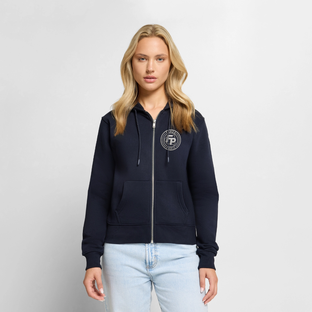 Veste à capuche Premium Femme - bleu marine