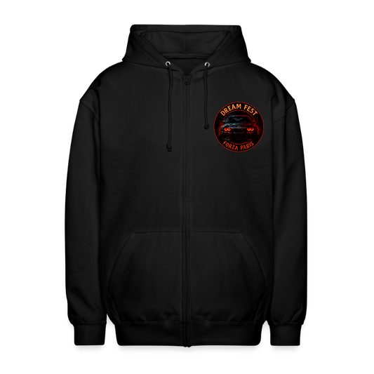 Veste à capuche unisexe - noir