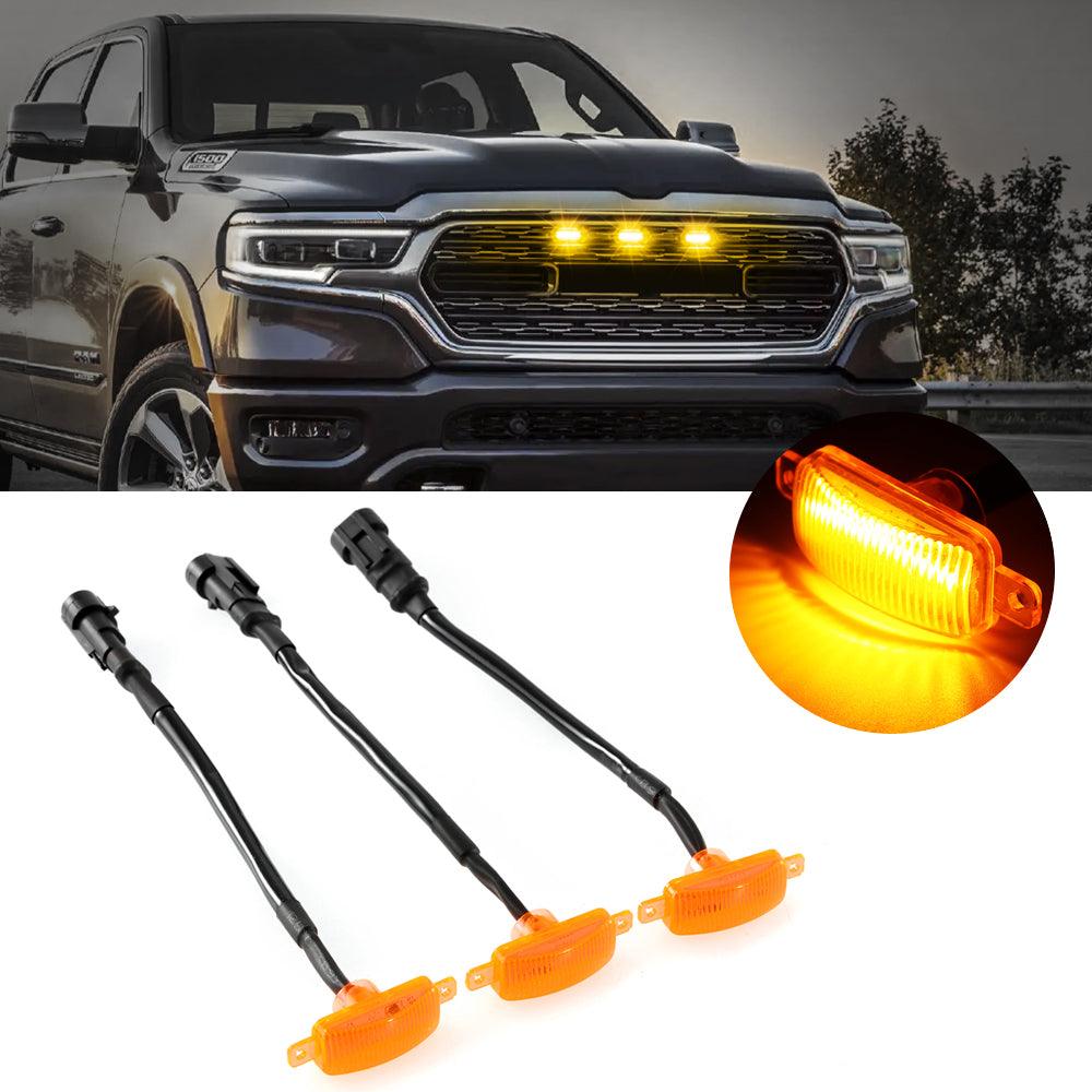 (3pcs/set) Lumières de Grille Avant LED Raptor Amber Dodge Ram