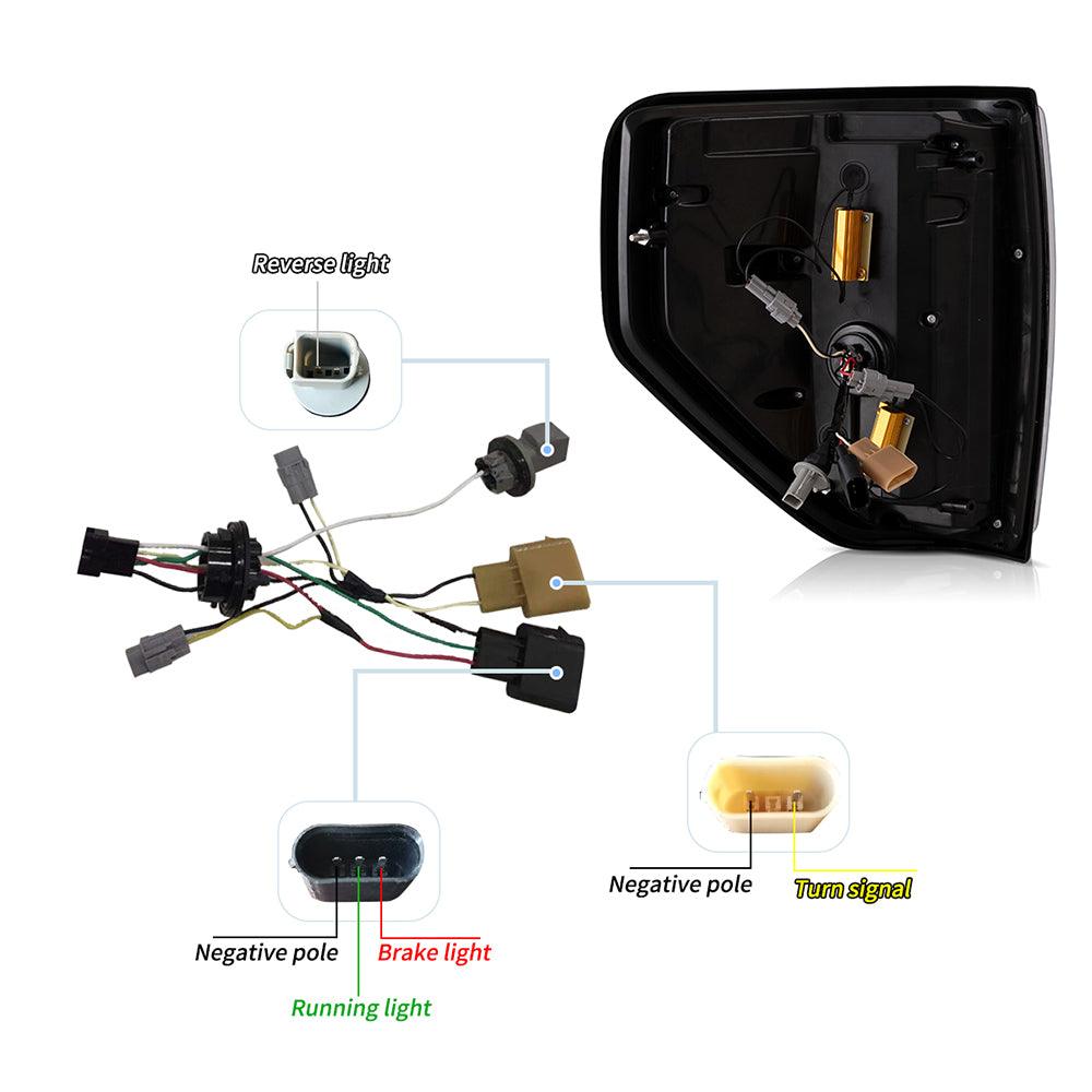 LED Tail Lights Assembly With Sequential Turn Signal For 2009-2014 Ford F150 12th Gen (P415) - Vland  – éclairage LED auto