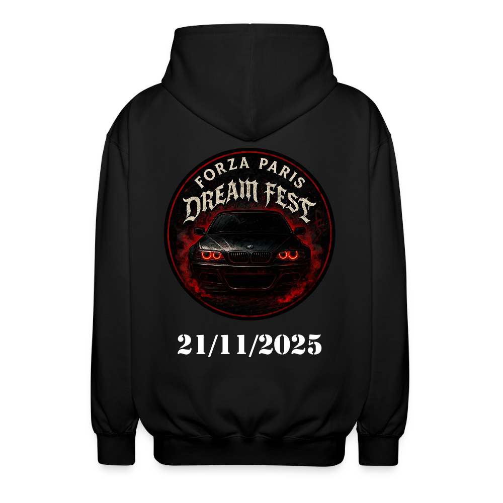 Veste à capuche unisexe - noir