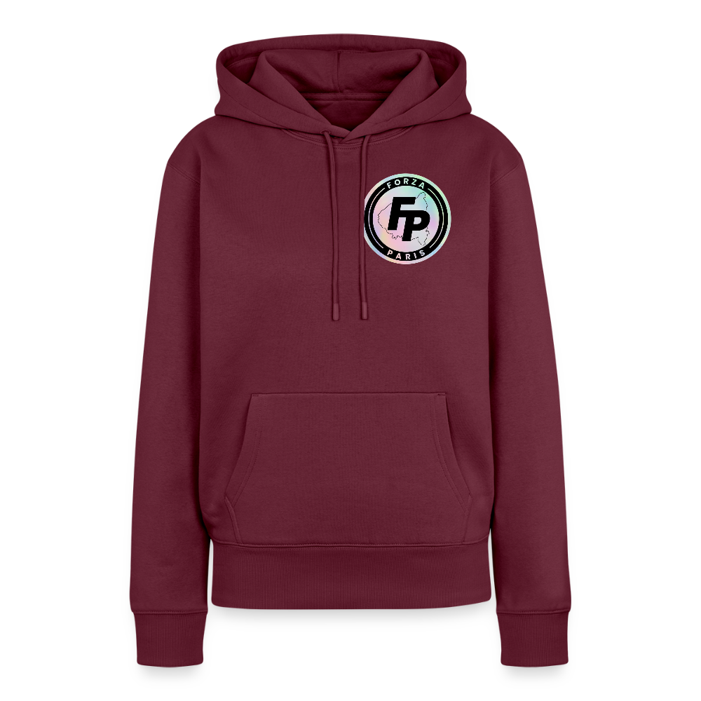 Sweat-shirt à capuche Premium pour femmes - bourgogne