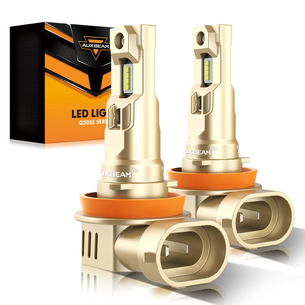 H11/H9/H8/H16JP LED Headlight Bulbs 60W 16000LM Q20-SE Series 1:1 OEM Factory Size 6500K Cool White | 2 Bulbs - Auxbeam  – éclairage LED auto