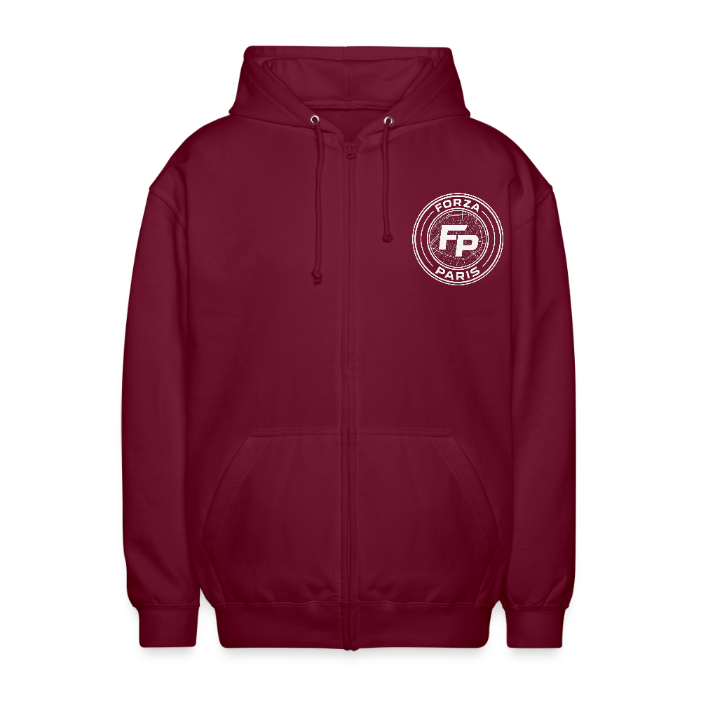 Veste à capuche unisexe - bordeaux