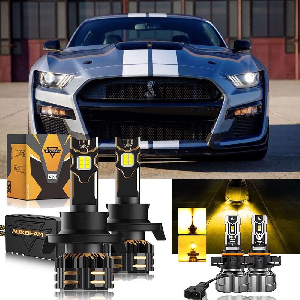 For 2007-2012 Ford Mustang Shelby GT500 H13 LED Headlight Bulbs - Auxbeam  – éclairage LED auto