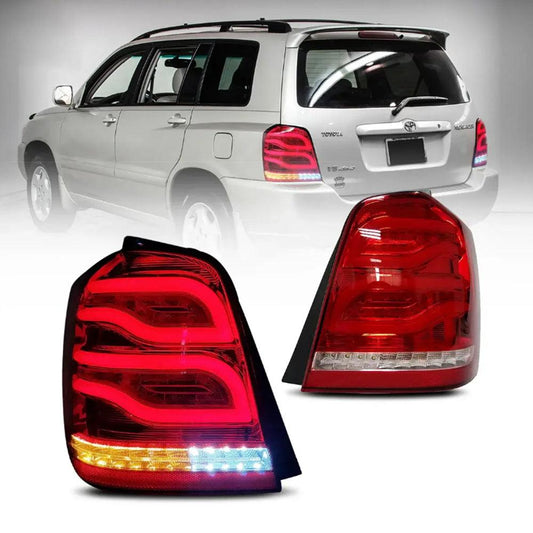 مجموعة مصابيح خلفية LED لسيارة تويوتا هايلاندر الجيل الأول (XU20) موديلات 2001-2007