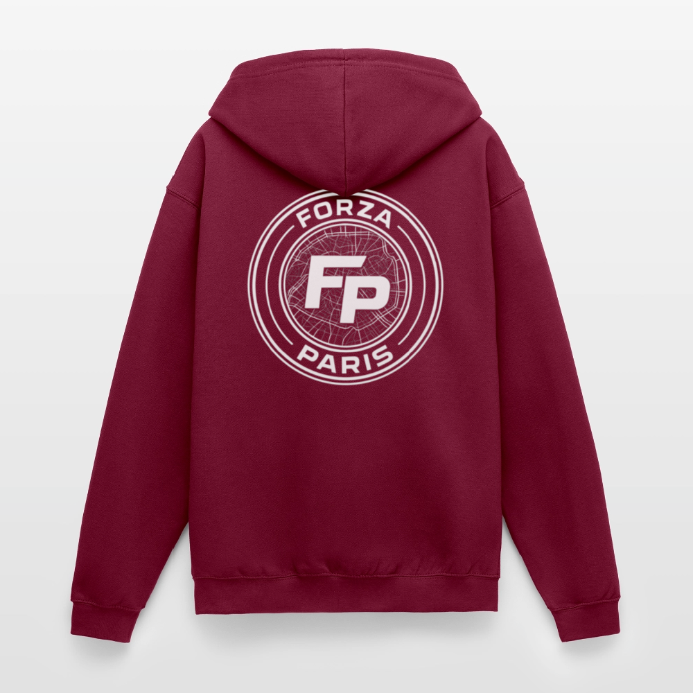 Veste à capuche unisexe - bordeaux