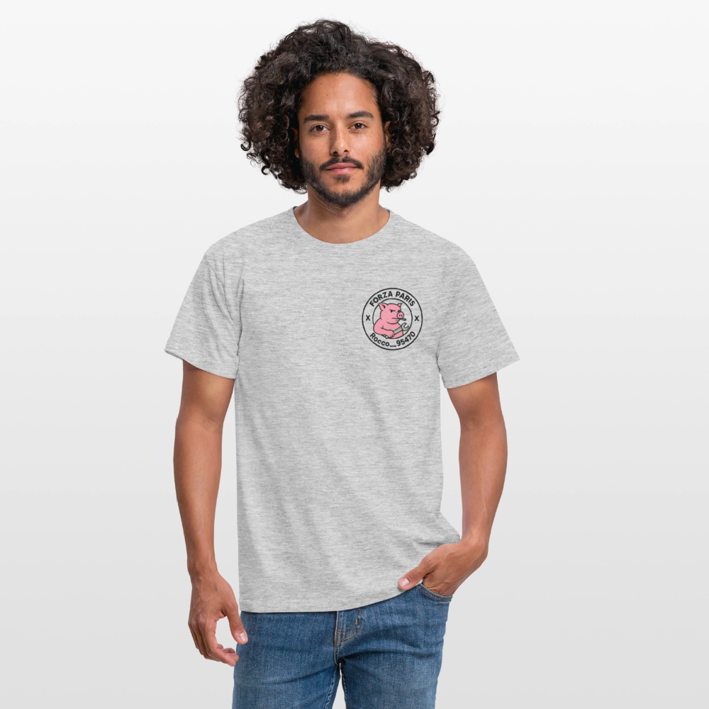 T-shirt Homme - gris chiné