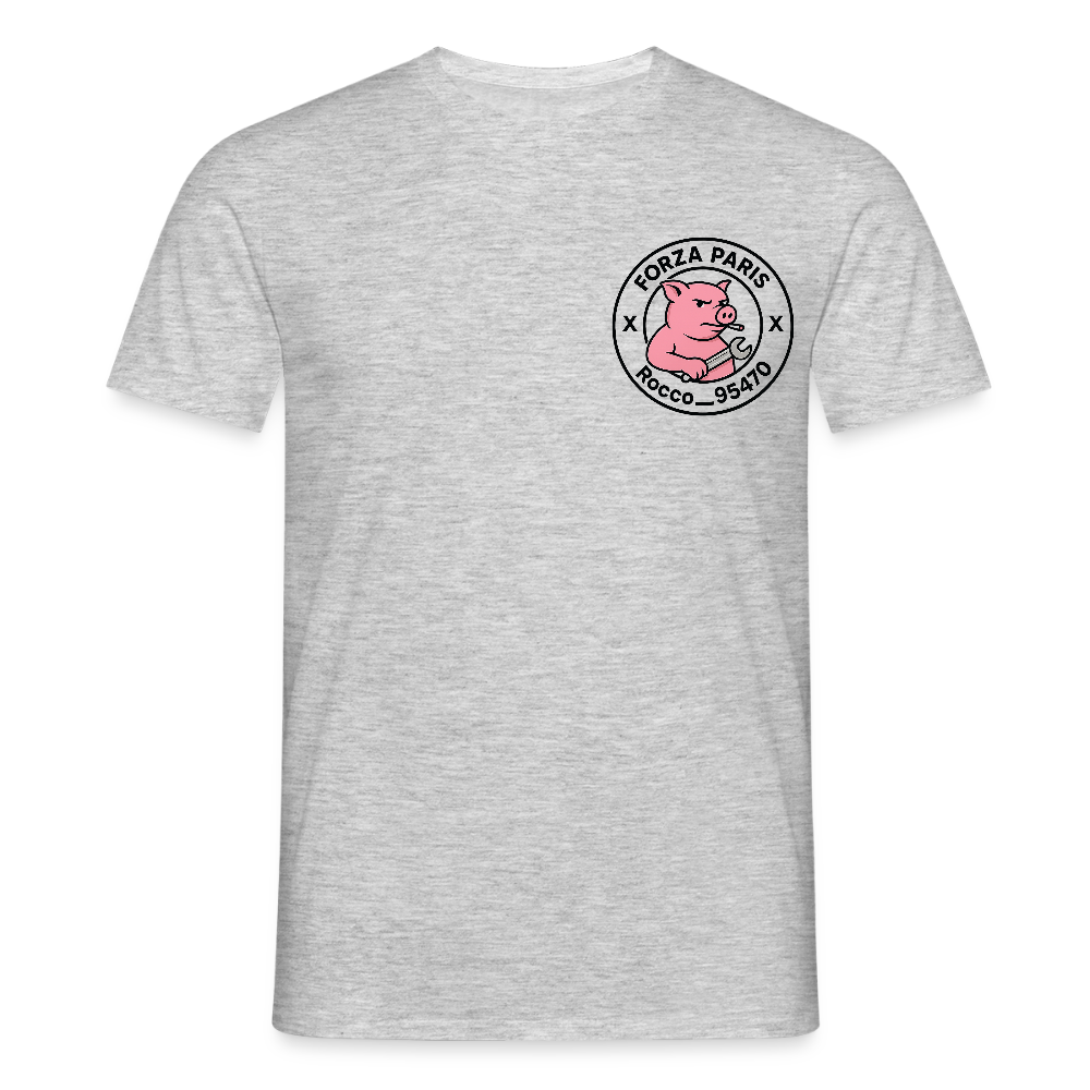 T-shirt Homme - gris chiné