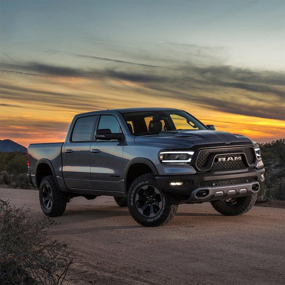 LED Headlight Assembly Reflection Bowl Chrome For 2019-2023 Dodge Ram 1500 5th Gen(DT)