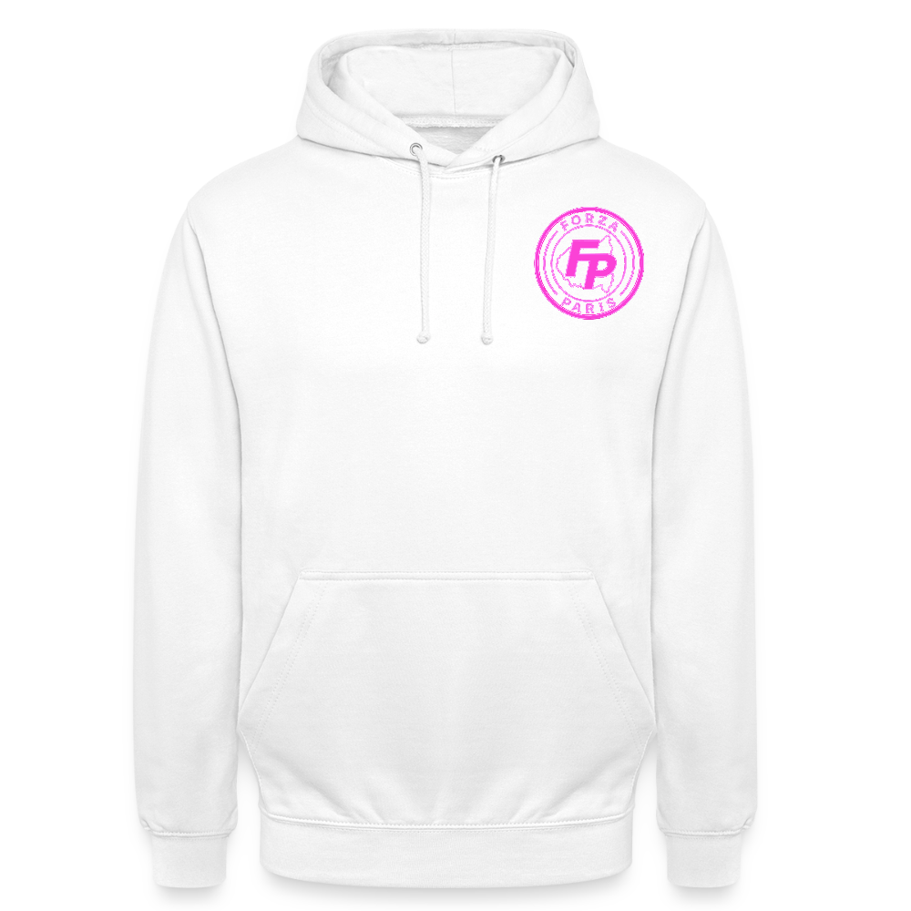 Sweat-shirt à capuche unisexe - blanc