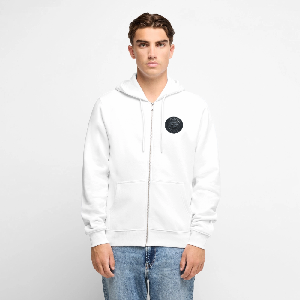 Veste à capuche Premium Homme - blanc