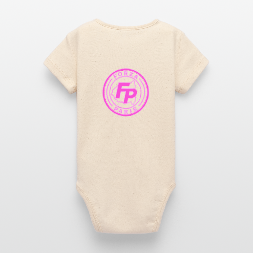 Body bio Bébé à manches courtes Stanley/Stella - blanc gris