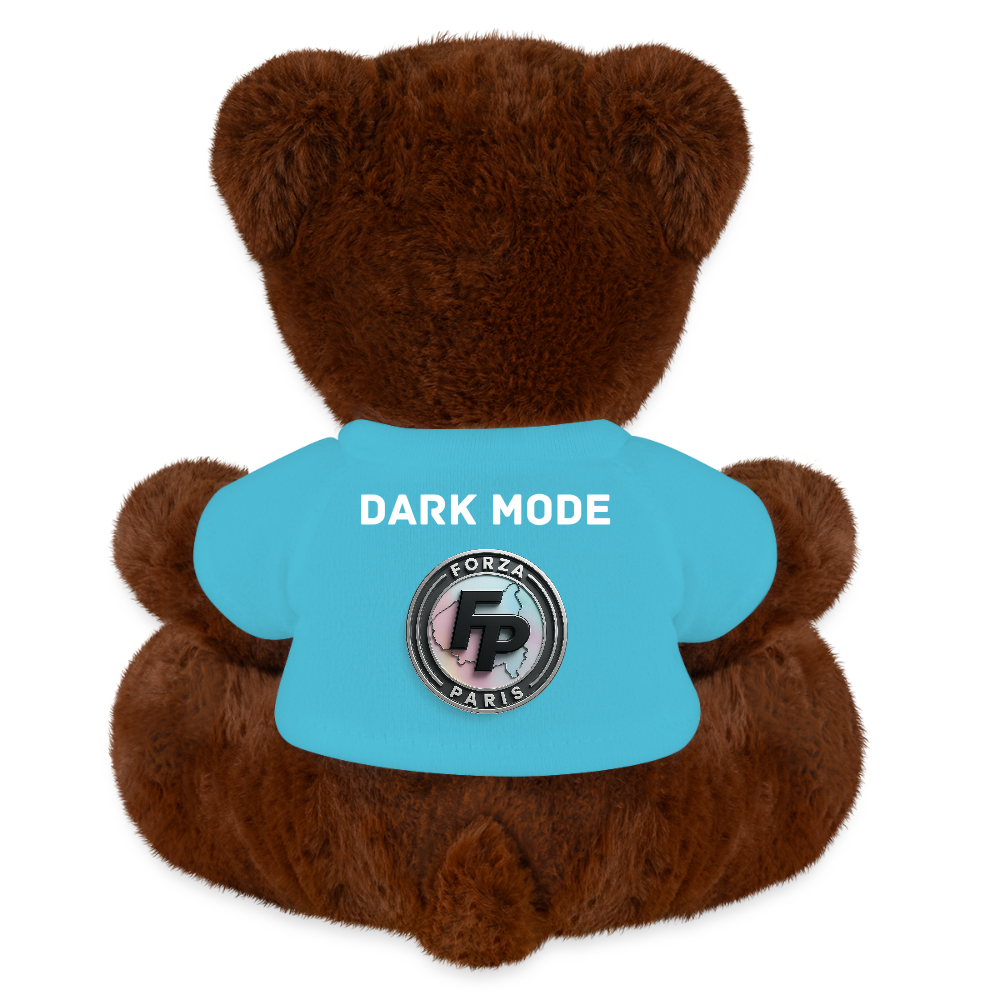 MiniFeet® RecycelBär® Teddy Bear Brown - atoll blue
