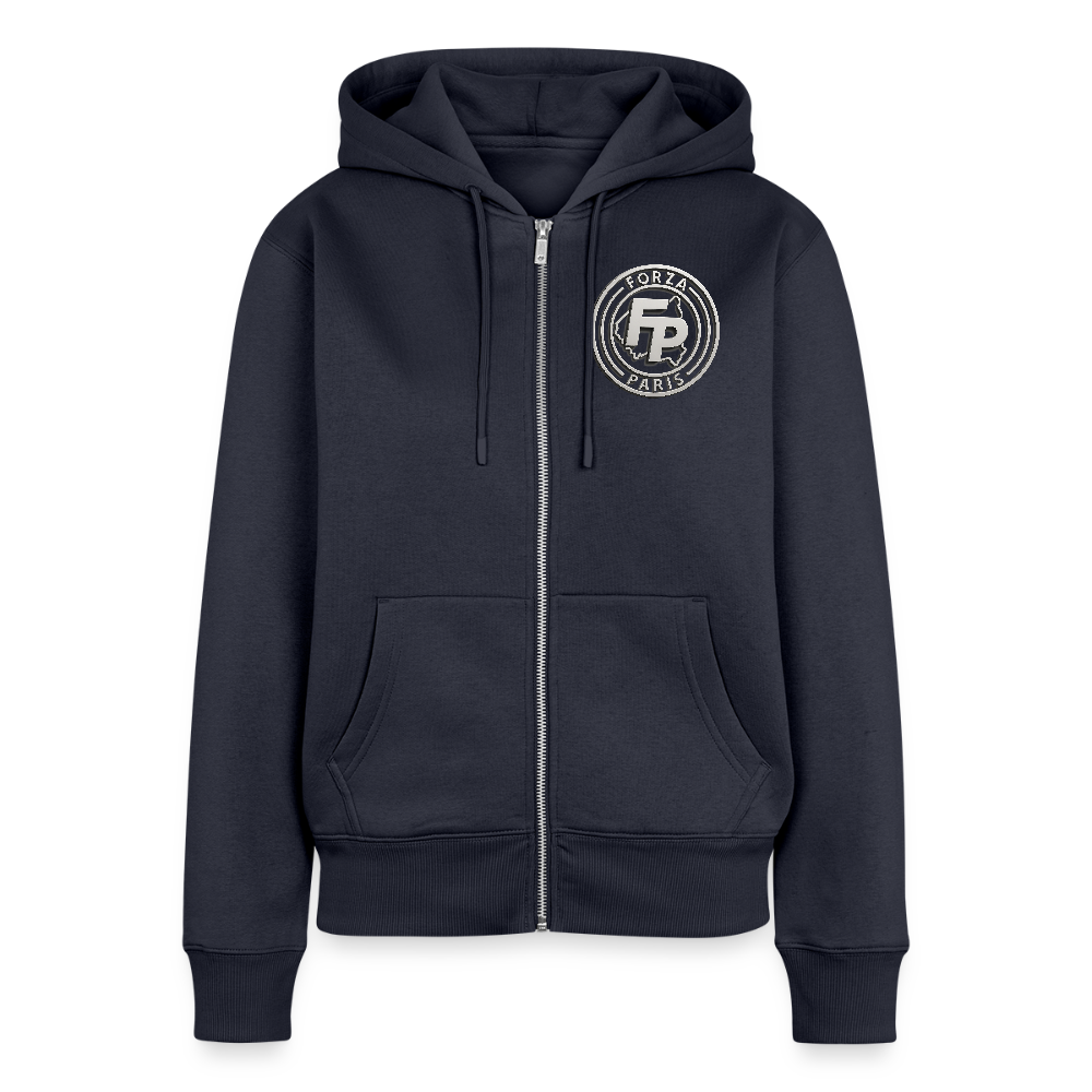 Veste à capuche Premium Femme - bleu marine