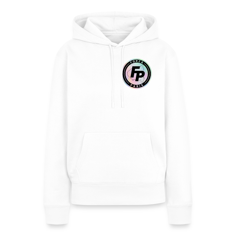 Sweat-shirt à capuche Premium pour femmes - blanc