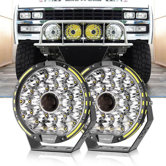 (2pcs/set) 9 INCH 270W 37776LM 360-PRO Series Custom Lens Offroad LED Driving Lights for Chevrolet - Auxbeam  – éclairage LED auto