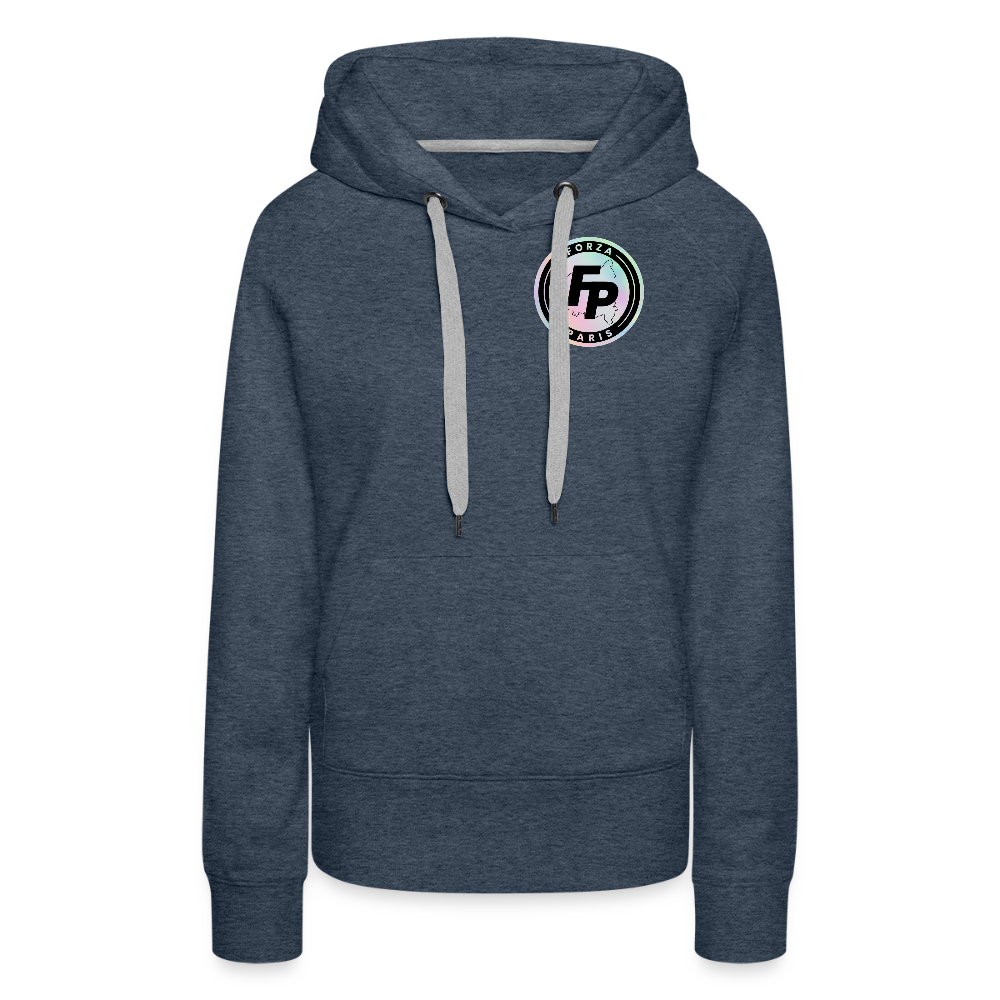 Sweat-shirt à capuche Premium pour femmes - bleu jeans