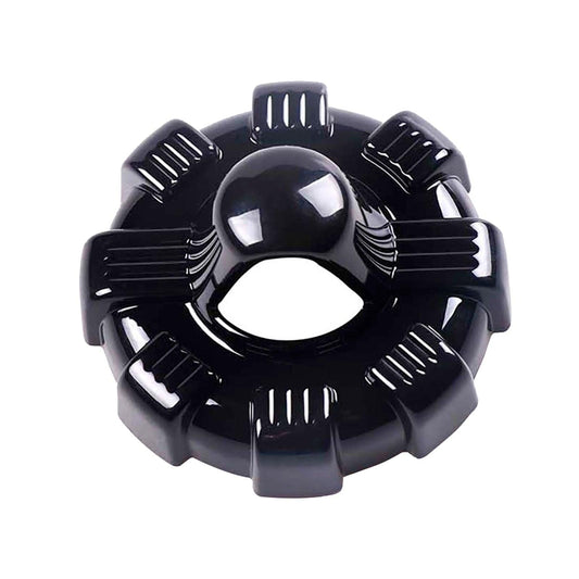 Radio Antenna Base Cover Trim Antenna Mount Decoration Bezel for Jeep Wrangler JL 2018-2022 (Black/ Red/ Silver)