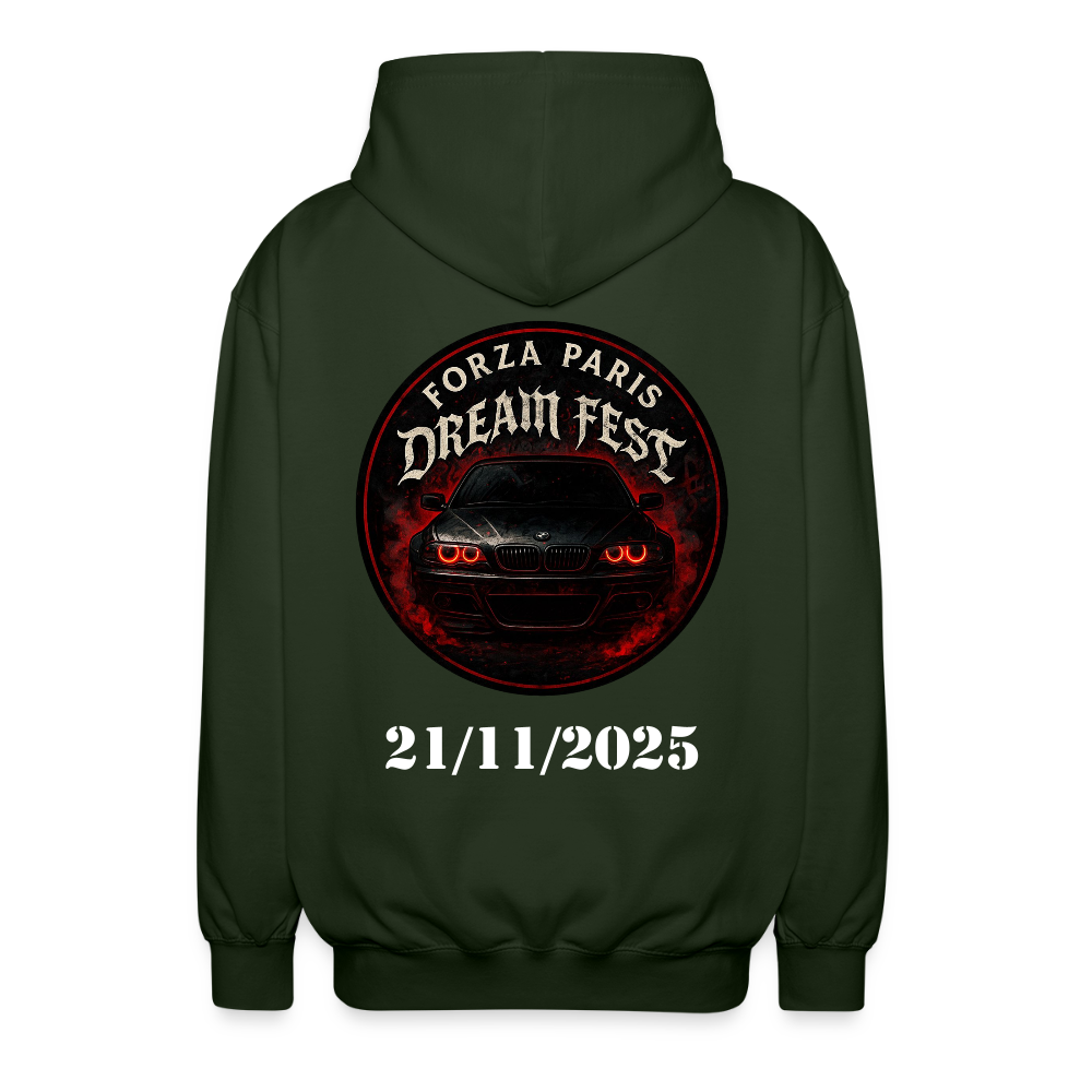 Veste à capuche unisexe - vert forêt