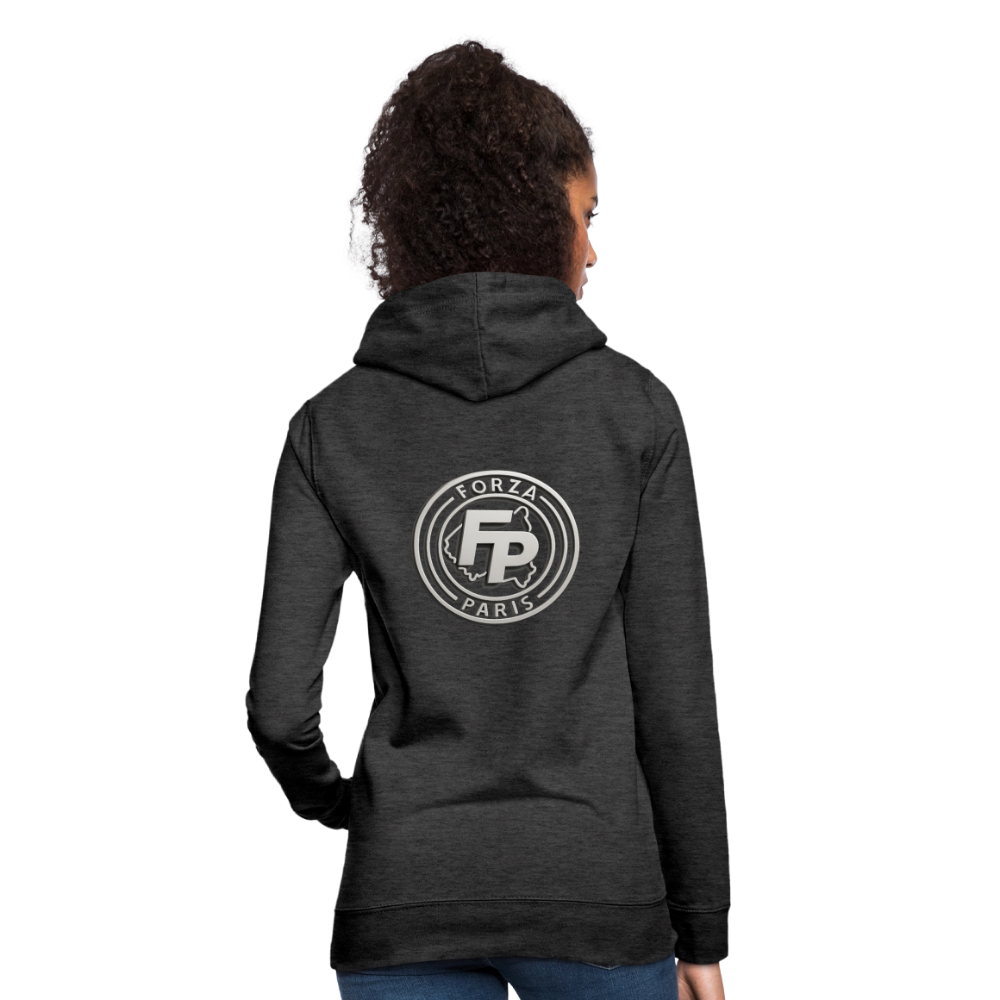 Sweat à capuche Femme - charbon