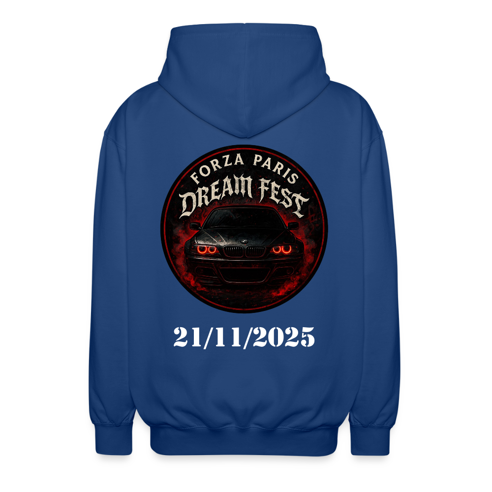 Veste à capuche unisexe - bleu royal