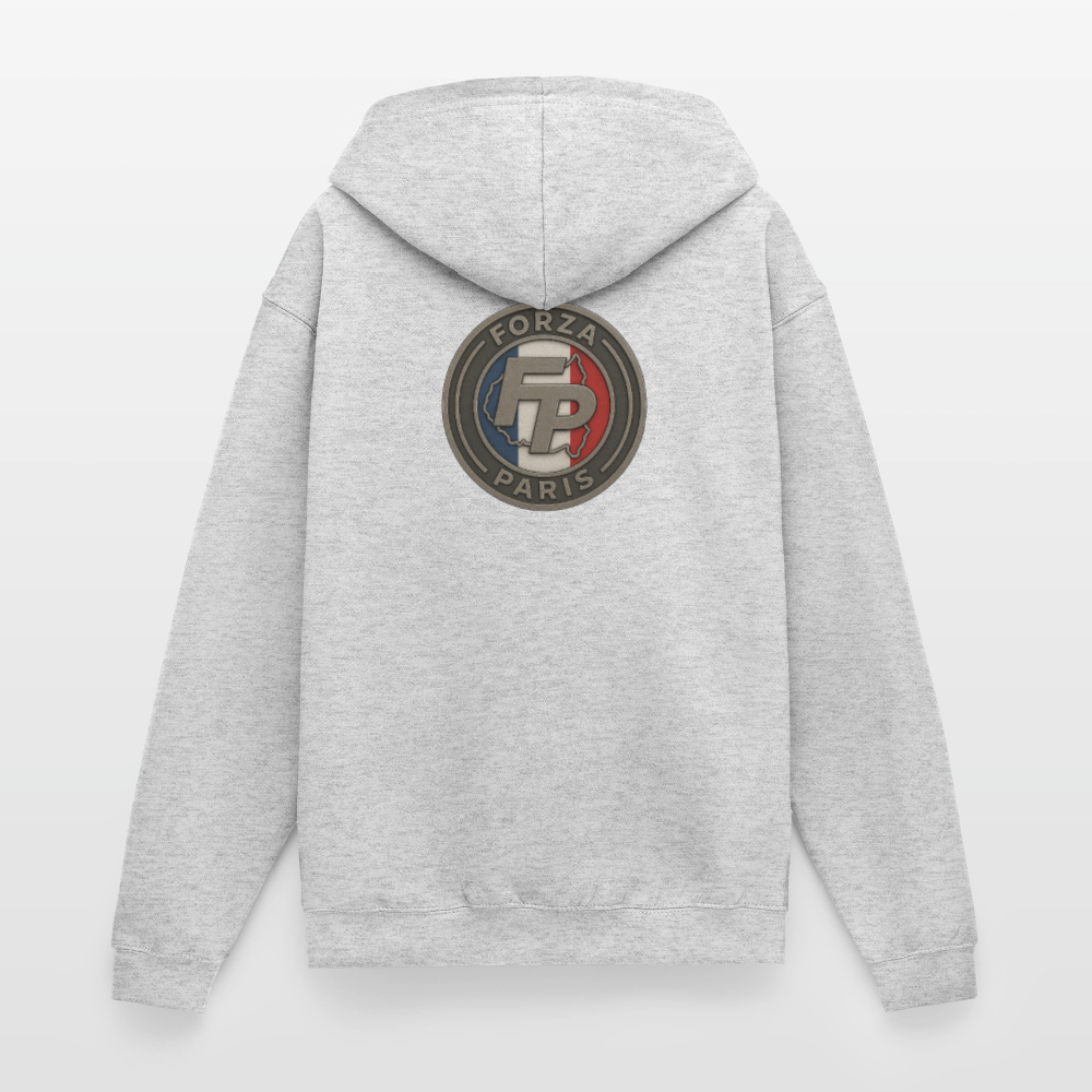 Veste à capuche unisexe - gris clair chiné