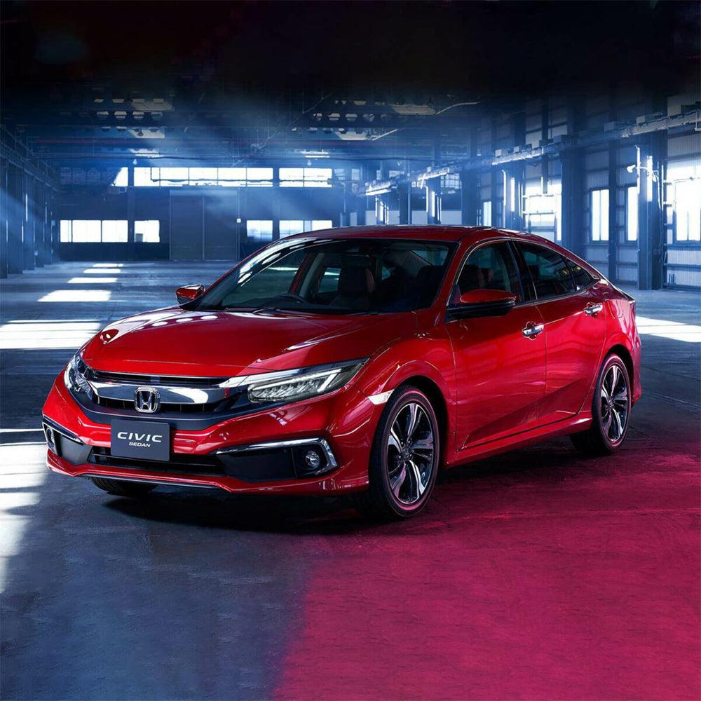 LED Headlight Assembly Reflection Bowl Chrome For 2016-2021 Honda Civic 10th Gen 