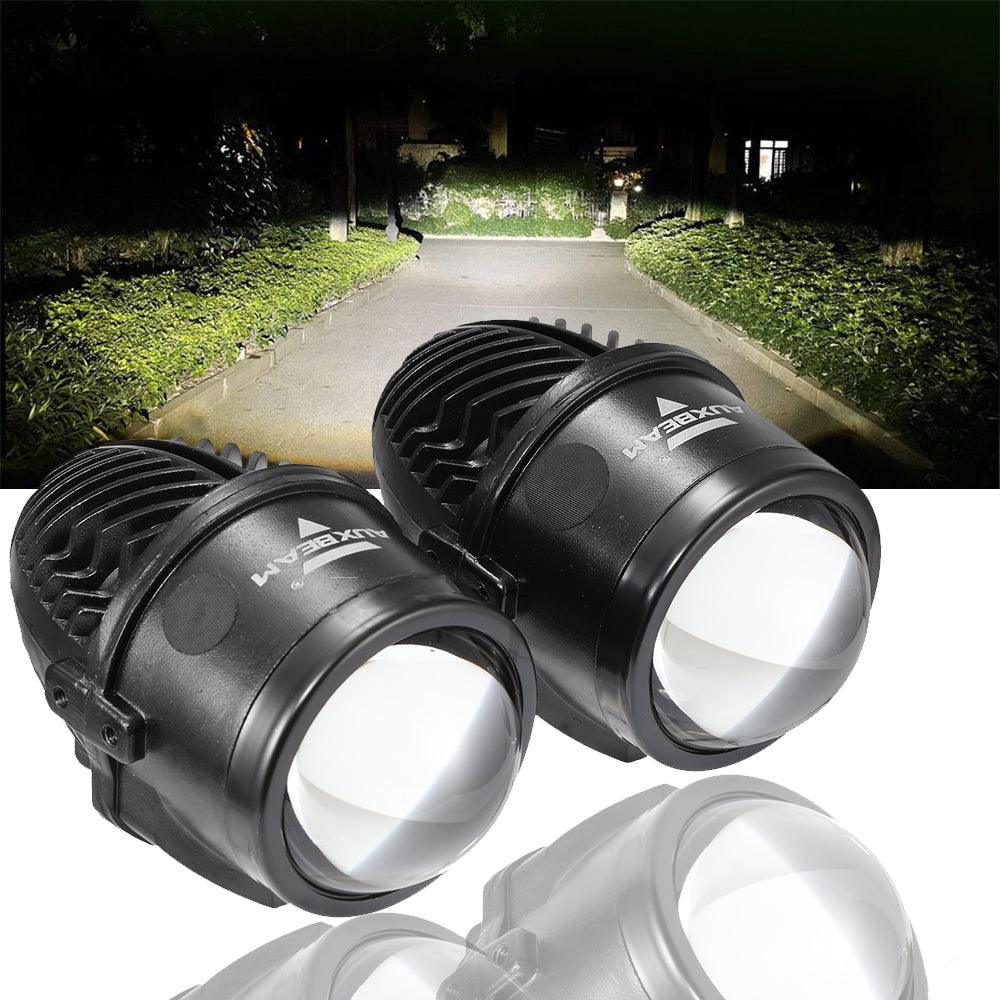 عدسة عرض ثنائية LED 70 واط، مقاس 2 بوصة، ضوء ضبابي عالي الوضوح 6000 كلفن، لسيارة تويوتا/هوندا | قطعتان/مجموعة