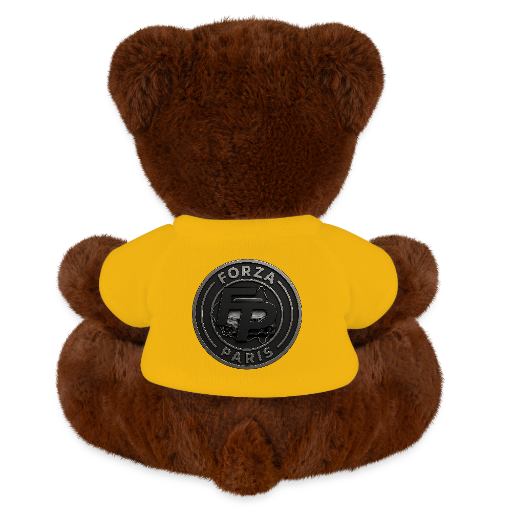 Nounours RecycelBär® marron - jaune soleil