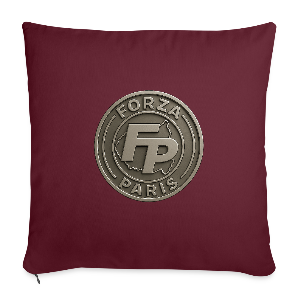 Housse de coussin décorative 45 x 45 cm - bordeaux