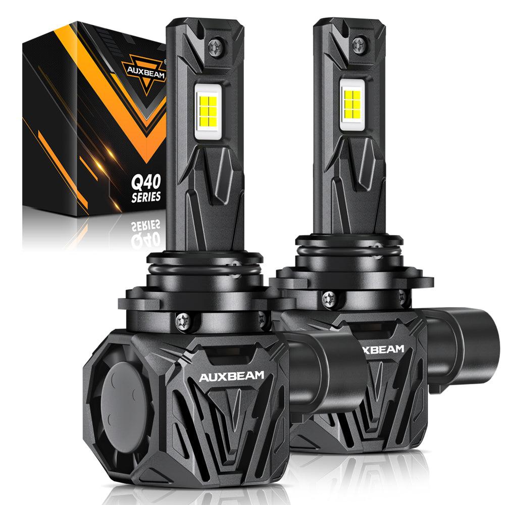 🆕9006/HB4 LED Headlight Bulbs Q40 Series Ultra-High Brightness 120W 30000LM 6500K Cool White | 2 Bulbs - Auxbeam  – éclairage LED auto