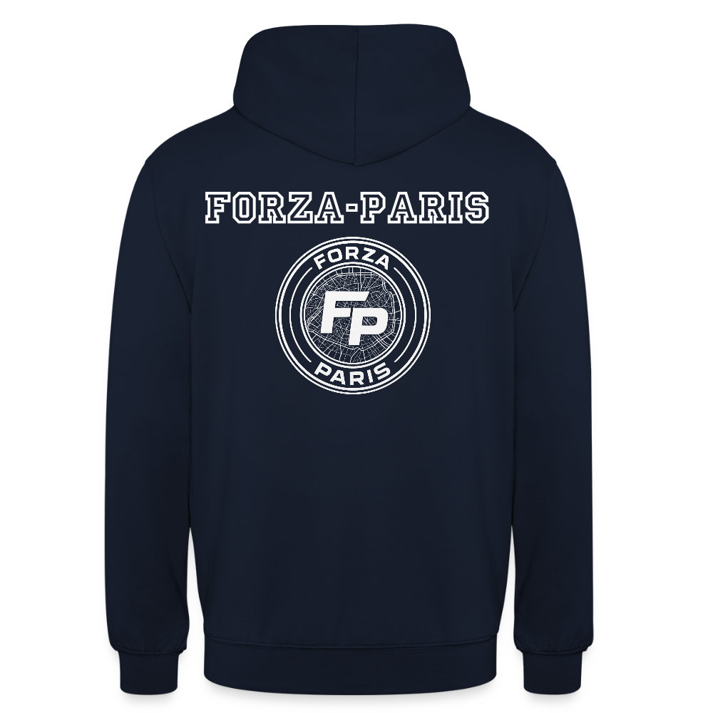 Sweat-shirt à capuche unisexe - marine